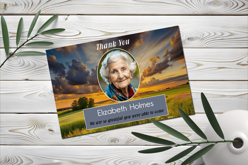 Create Beautiful Funeral Thank You Cards Online