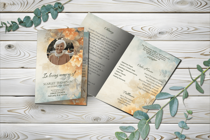 Create Beautiful Funeral Programs in Minutes